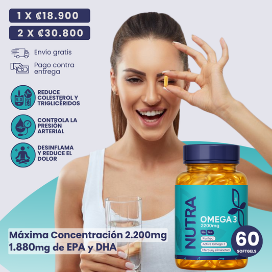 OMEGA 3 CONCENTRADO 60 CÁPSULAS