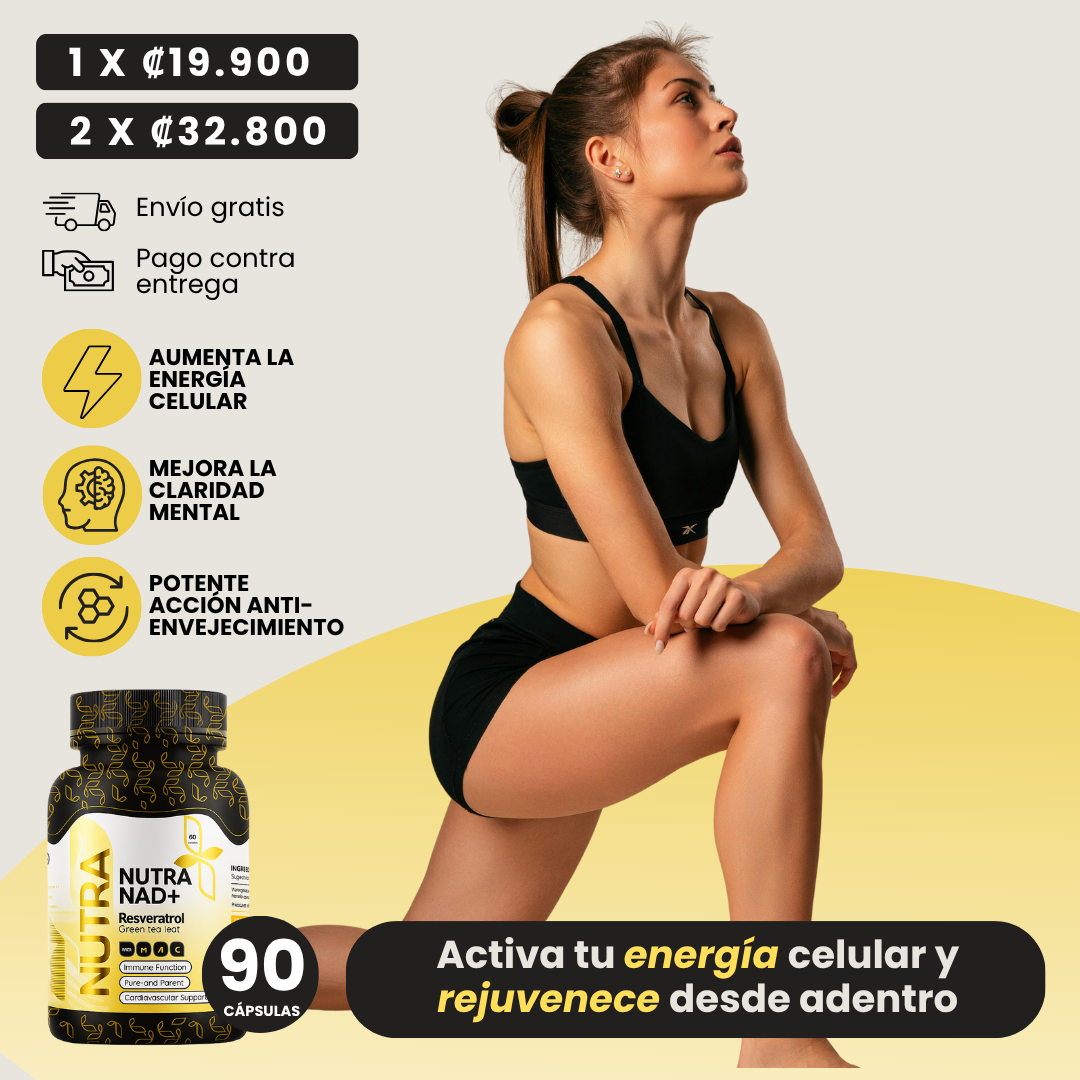 NAD+ CON RESVERATROL 90 CÁPSULAS