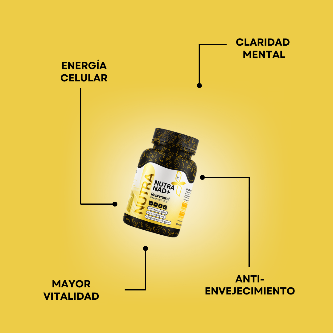 NAD+ CON RESVERATROL 90 CÁPSULAS