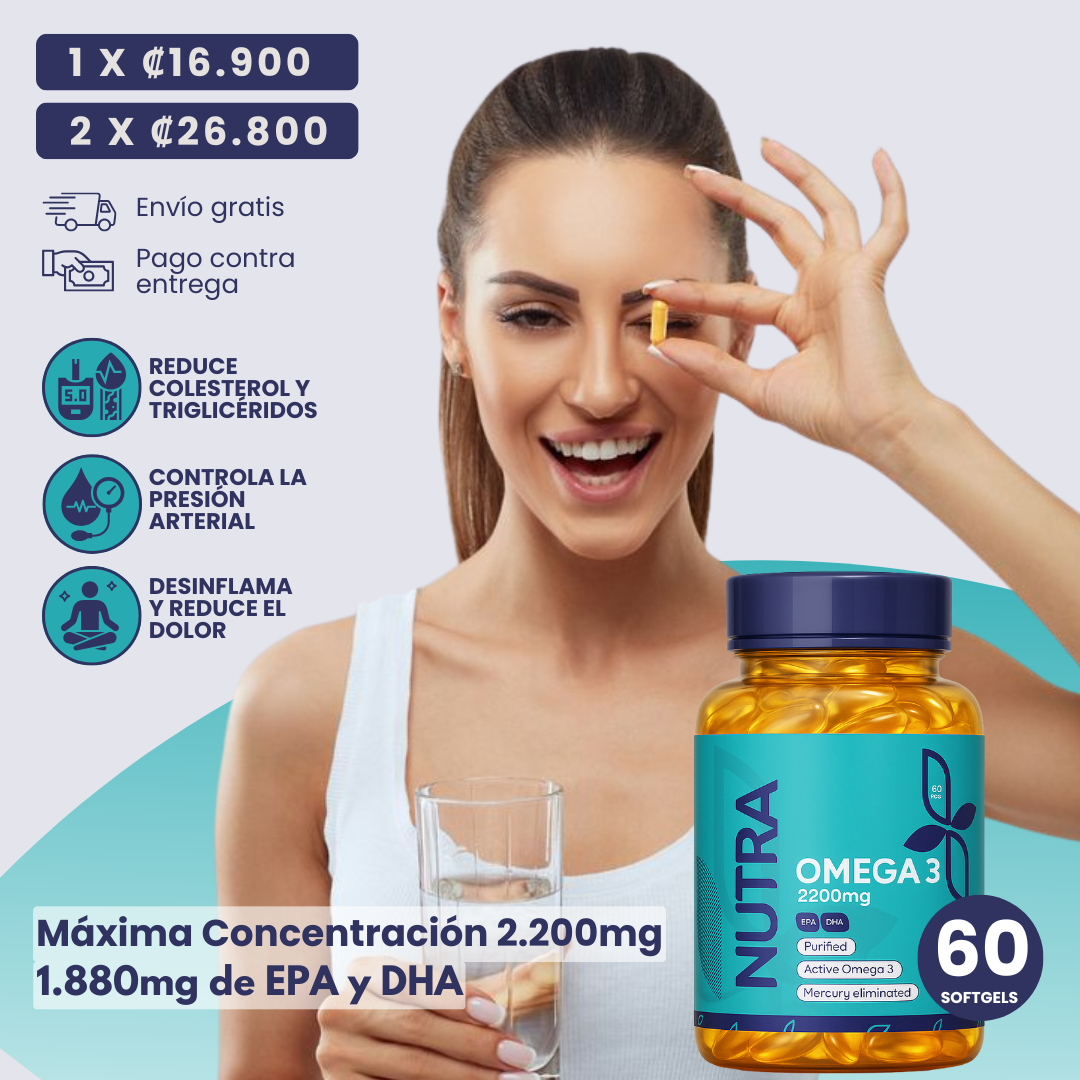 OMEGA 3 CONCENTRADO 60 CÁPSULAS