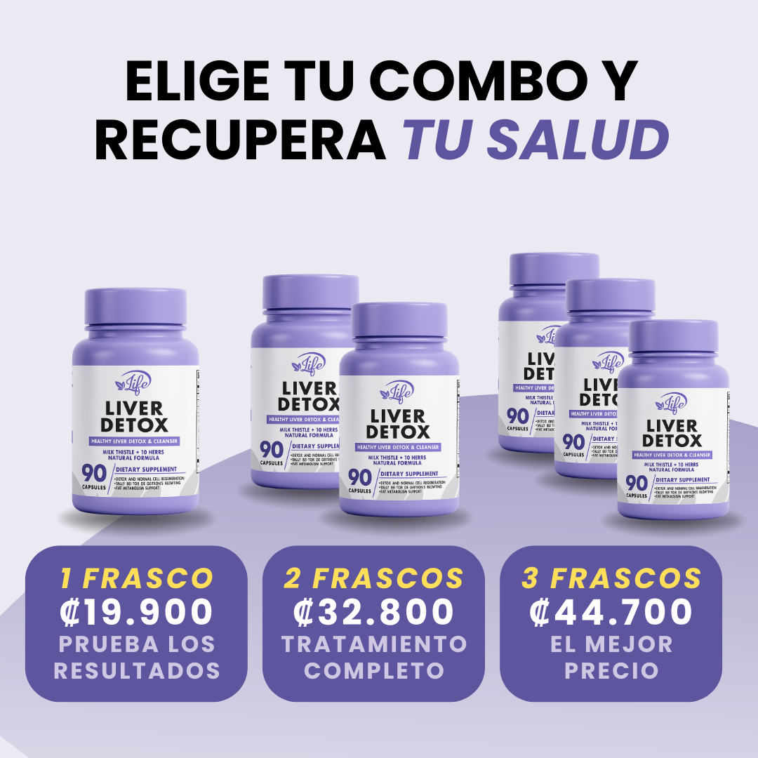 DETOX DE HÍGADO NATURAL 90 CÁPSULAS