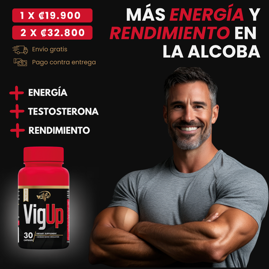 VIG UP TESTOSTERONA Y ENERGÍA 30 CÁP.