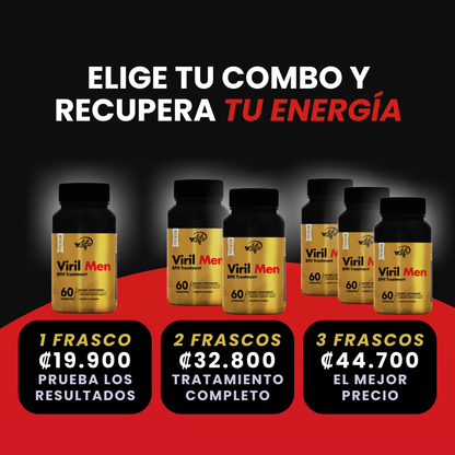 VIRIL MEN TESTOSTERONA Y ENERGÍA 60 CÁP.